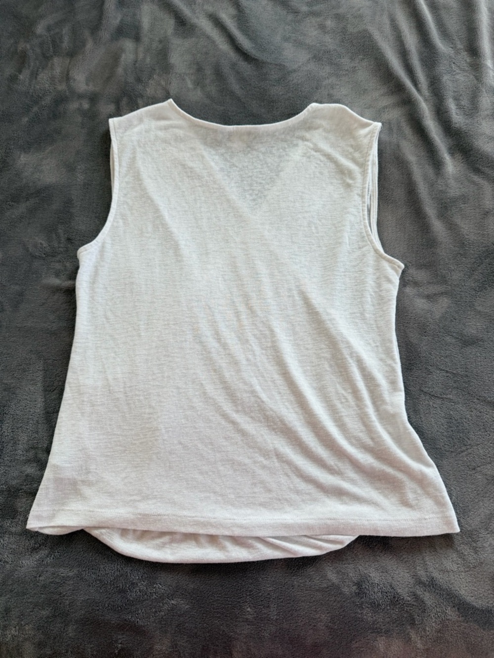 Athleta White Sleeveless Wrap Tank - Picture 2 of 2